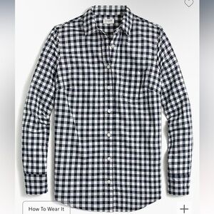 J. Crew gingham long sleeve